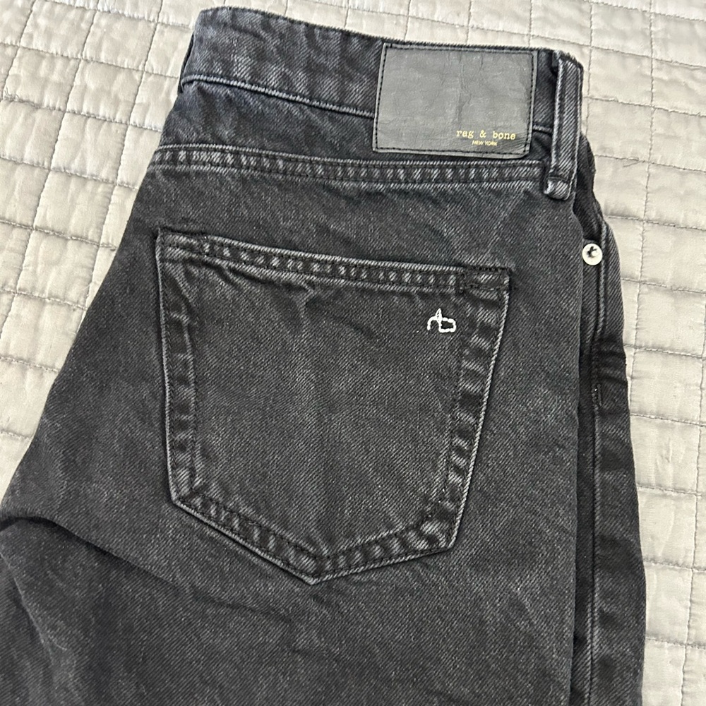 Rag & bone black denim shorts size 23